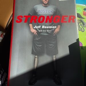 Stronger by Jeff Bauman - Bold Red Title